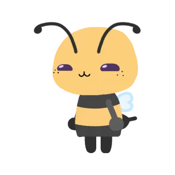 A bumblebee villager with long antennae and little wings