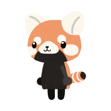 A red panda villager with a striped tail